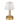 Mini Lily rechargeable lamp, Antique Brass with Pleated Shade