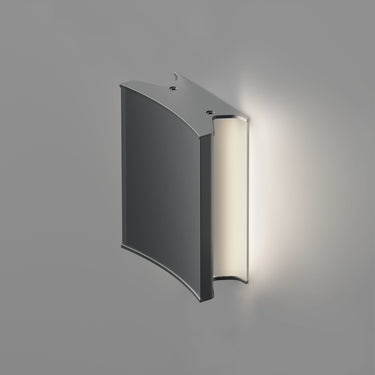 Lineacurve Mini modern wall sconce in anthracite grey, 6W LED, ideal for bedrooms, offices, and hallways