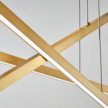 Dimmable Linear LED Chandelier for Kitchen Island & Dining Table