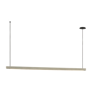 Visual Comfort Lino 72 modern linear chandelier over kitchen island