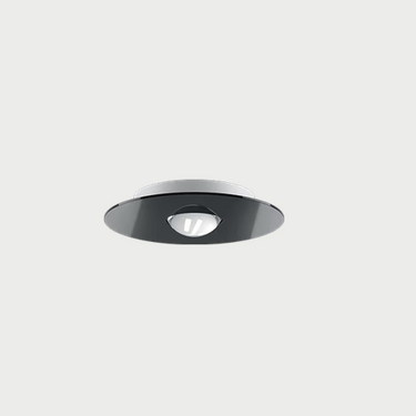 Lodes Bugia Single LED ceiling light with glossy black diffuser