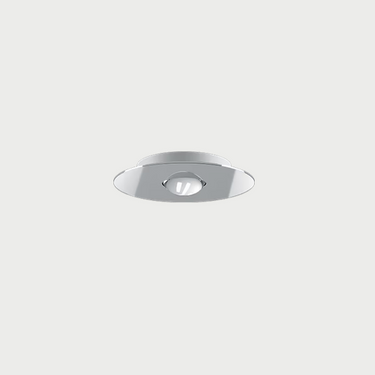 Bugia Single ceiling flush light by Lodes in glossy chrome finish