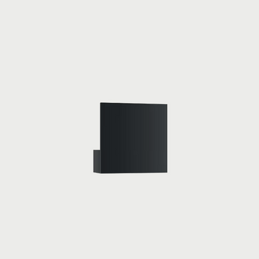 Lodes Puzzle Single Square geometric LED wall light in matte black finish