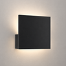 Matte black Lodes Puzzle Single Square indirect LED wall light