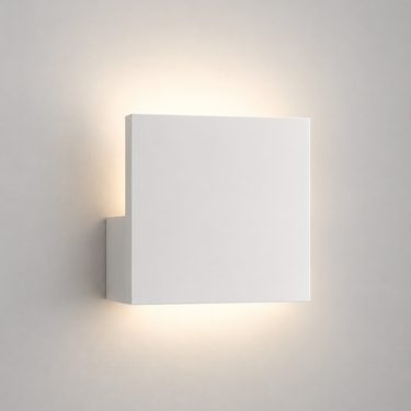 Lodes Puzzle Single Square indirect lighting fixture in matte white