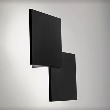 Lodes Puzzle Double Square LED wall and ceiling light in matte black