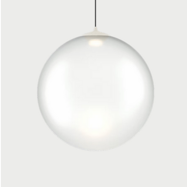 Contemporary Lodes Random Solo hanging lamp with frosted white diffuser for ambient lighting