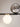 Designer Italian lighting fixture with hexagonal aluminum bar and glass