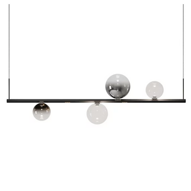 Lodes Random Stick Short blown glass pendant in matte white finish