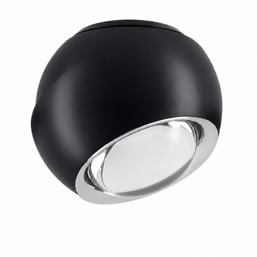Lodes Spider ceiling spotlight in matte black with rotating LED head