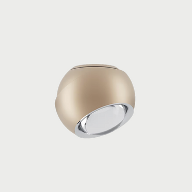 Lodes Spider adjustable LED ceiling fixture in matte champagne finish