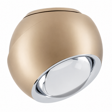 Matte champagne Lodes Spider ceiling light by Andrea Tosetto with integrated LED