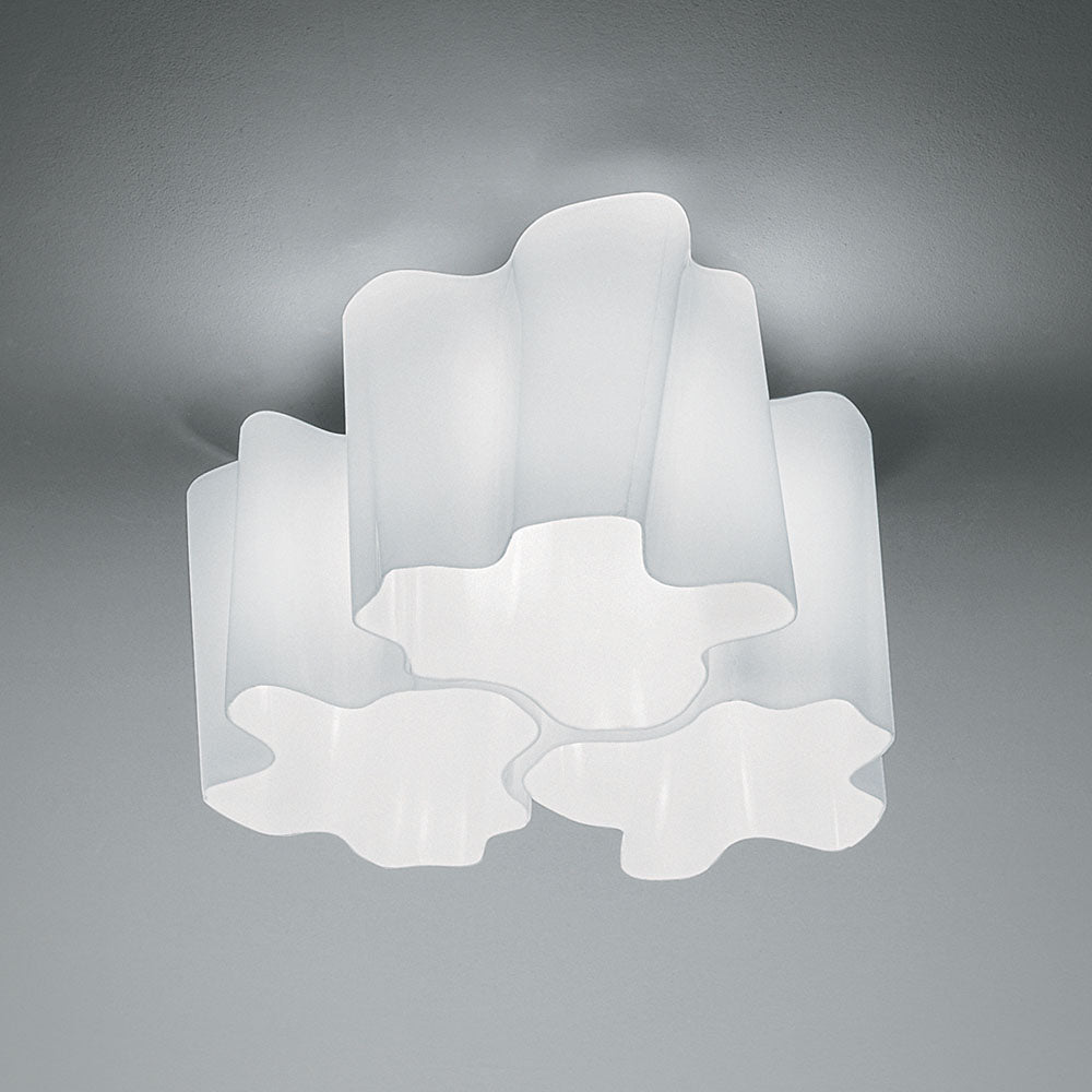 Modern Artemide Logico Triple Nested Ceiling Light in Living Room