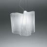 Handblown glass pendant light by Artemide – Logico Micro Single Suspension for modern living room ceilings
