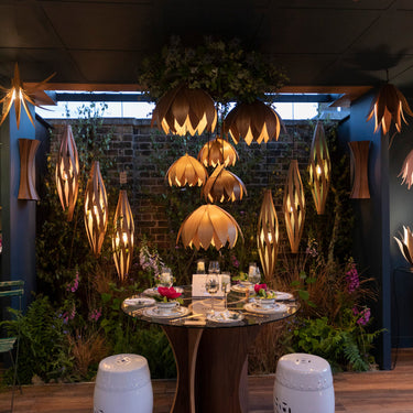 Natural Elegance: Lotus Bud Pendant Light by MacMaster Design