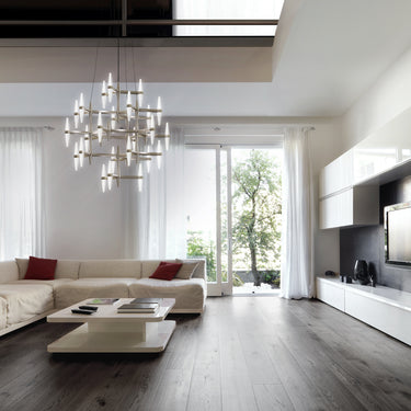 High-End Multi-Tier LED Chandelier for Upscale Home and Restaurants