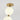 Visual Comfort chandelier with vertical design and natural brass finish