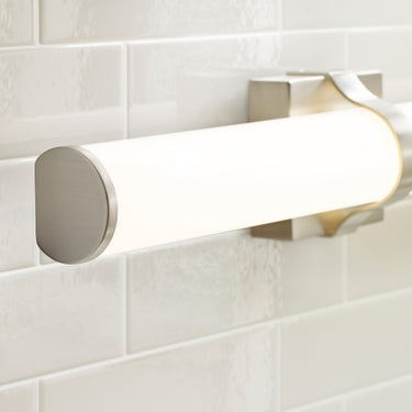 Lynk 24 rounded bath bar in a calm, modern bathroom