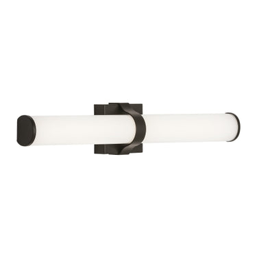 Lynk 24 ADA compliant bathroom sconce, integrated LED, bronze finish