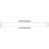 Chrome 24in modern LED bath sconce for residential vanity lighting. 