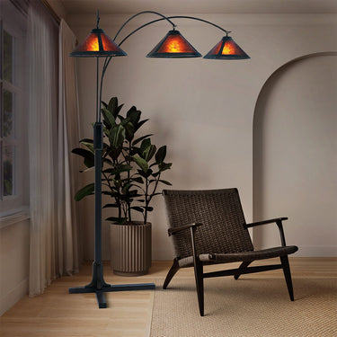 Nova Original Natural Mica 3-Light Arc Floor Lamp, 86", photo 3