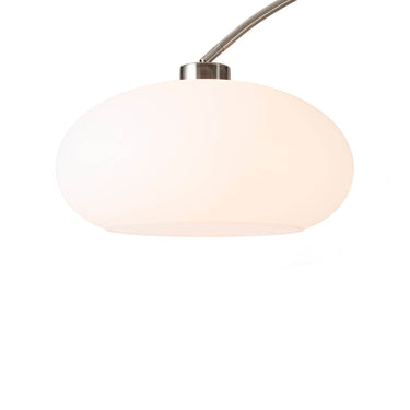 Nova of California Morelli Arc Floor Lamp 84 Satin Nickel Black