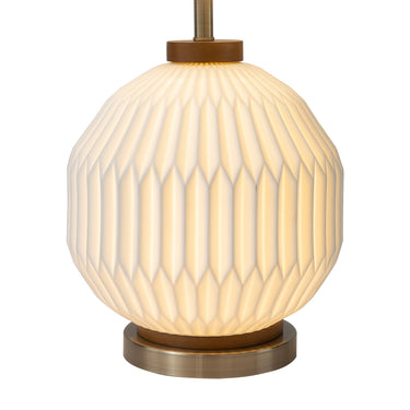 Nova of California Moraga Table Lamp 24 Bone Porcelain Walnut