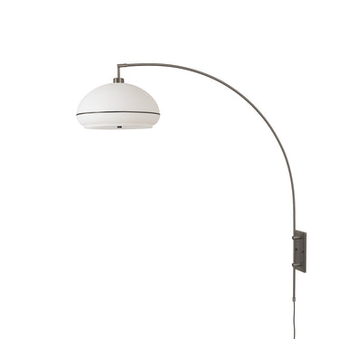 Nova Morelli Wall Mounted Arc Lamp in Black Nickel shade, Black Nickel base, Black Nickel body, photo 7