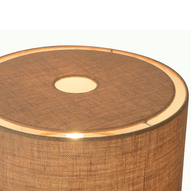 Nova of California Moonlight Table Lamp Woven Burlap Shade
