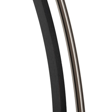 Nova of California Morelli Arc Floor Lamp 84 Satin Nickel Black