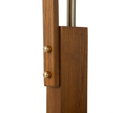 Nova of California Morelli Arc Floor Lamp 84 Weathered Brass Walnut