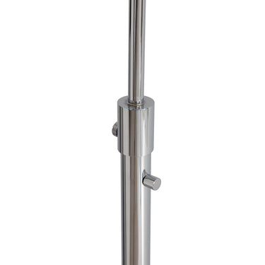 Nova of California Marilyn Arc Floor Lamp 94 Chrome Mylar Crystal Shade Rotary