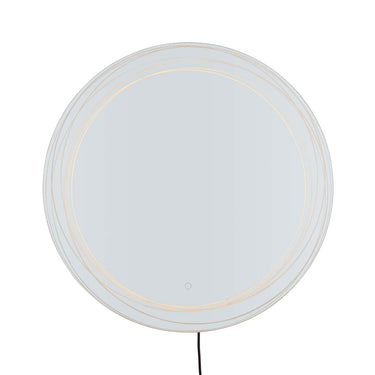 Nova of California Mojave 36 Round Backlit Led Wall Mirror Chrome