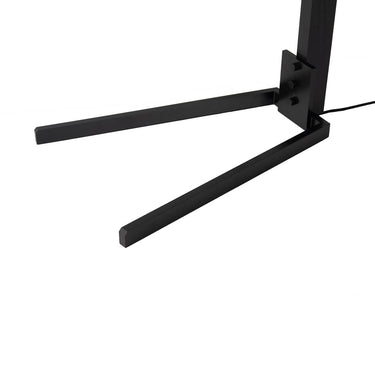 Nova of California Morelli Arc Floor Lamp 84 Satin Nickel Black