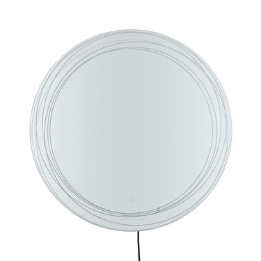 Nova of California Mojave 36 Round Backlit Led Wall Mirror Chrome