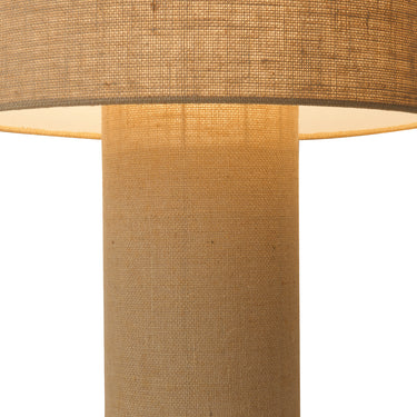 Nova of California Moonlight Table Lamp Woven Burlap Shade