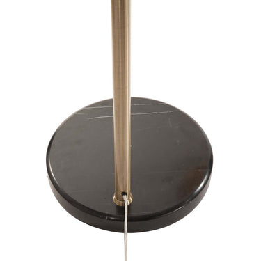 Nova of California Luna Bella Arc Floor Lamp 92 Weathered Brass Matte Black Gold Leaf Shade