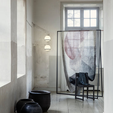 Astep Model 238/1 wall light, two mounted one above the other in a hallway