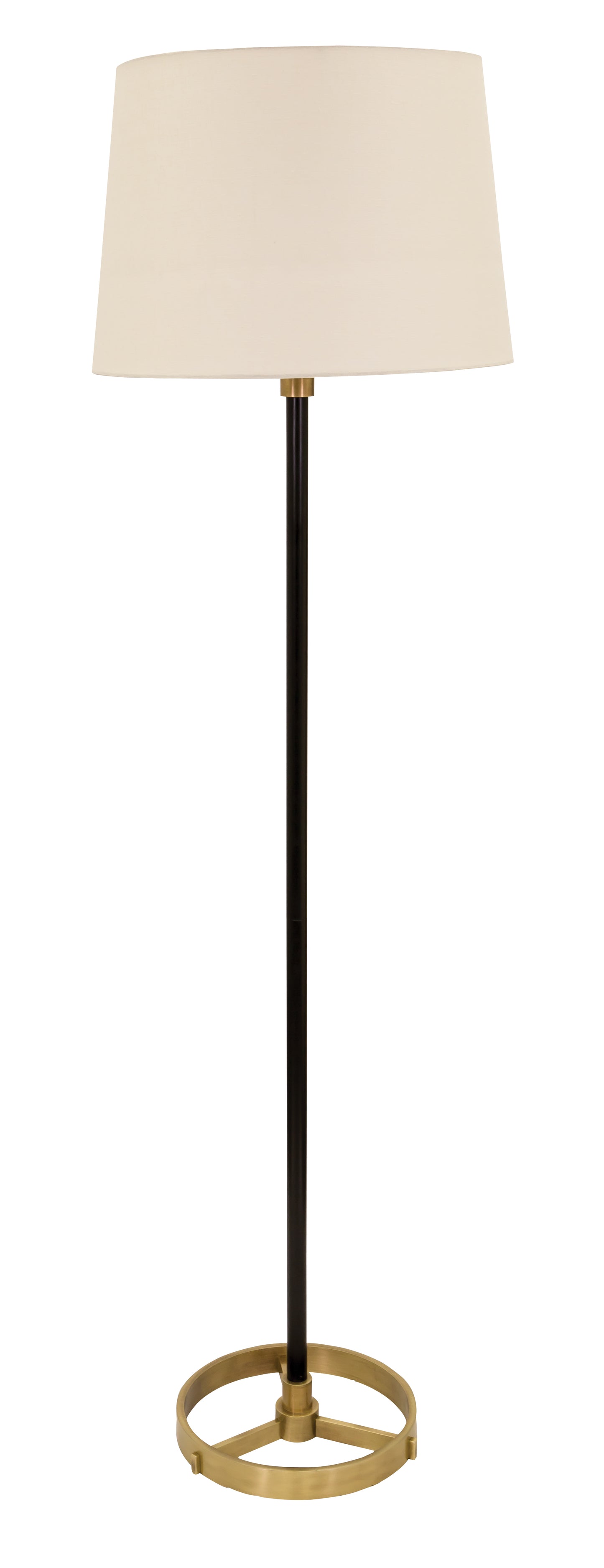 House of Troy 62" Morgan Floor Lamp in Black with Antique Brass M600-BLKAB