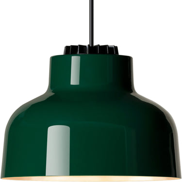 M64 Pendant Light with British Racing Green lampshade by Santa & Cole for modern interiors