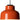 M64 Pendant Light with Reddish Orange lampshade by Santa & Cole in modern dining space