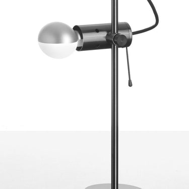 Agnoli table lamp in satin black nickel with a matt black base