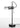 Agnoli table lamp in satin black nickel with a matt black base