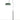 Oluce Berlin-Out arched floor lamp with a green round shade and black stem on a light studio floor