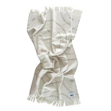 White & Grey Smiley® Blanket by Maison Deux, photo 2