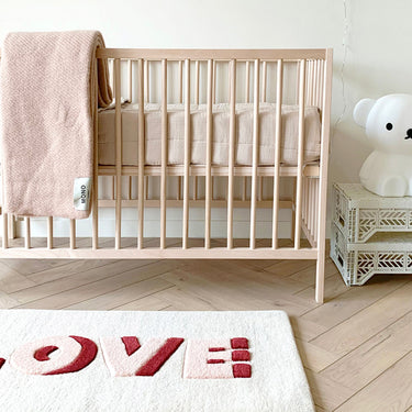 Cream & Red Love Rug by Maison Deux, photo 5