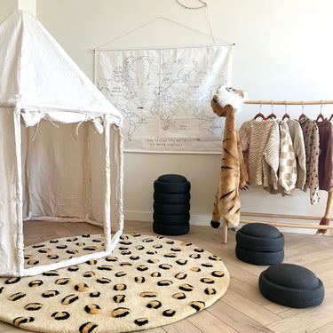 Beige, Brown & Black Leopard Rug by Maison Deux, photo 7