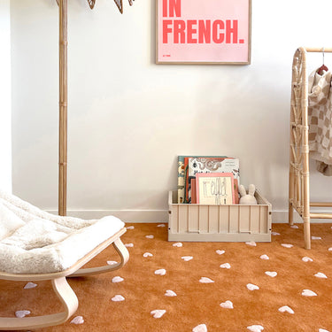 Toffee & Pink Hearts Rug by Maison Deux, photo 2