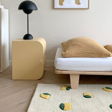 Cream, Yellow & Green Lemons Rug by Maison Deux, photo 4