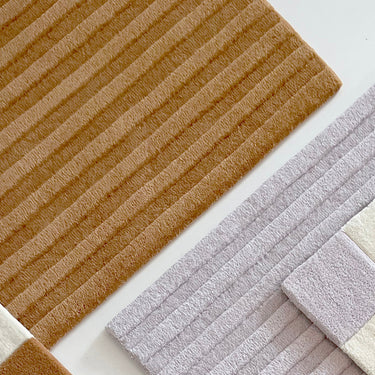 Terra Brown Solid Stripe Rug by Maison Deux, photo 2